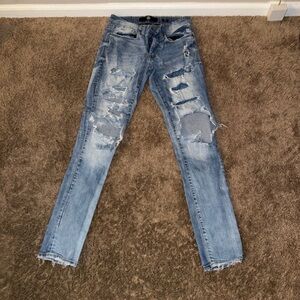 american eagle Distressed Blue Jeans 31-32
